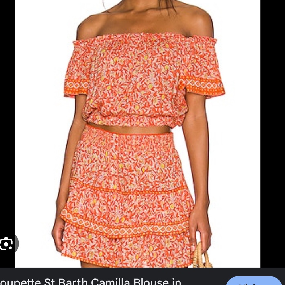 Camila Set crop shirt and shorts